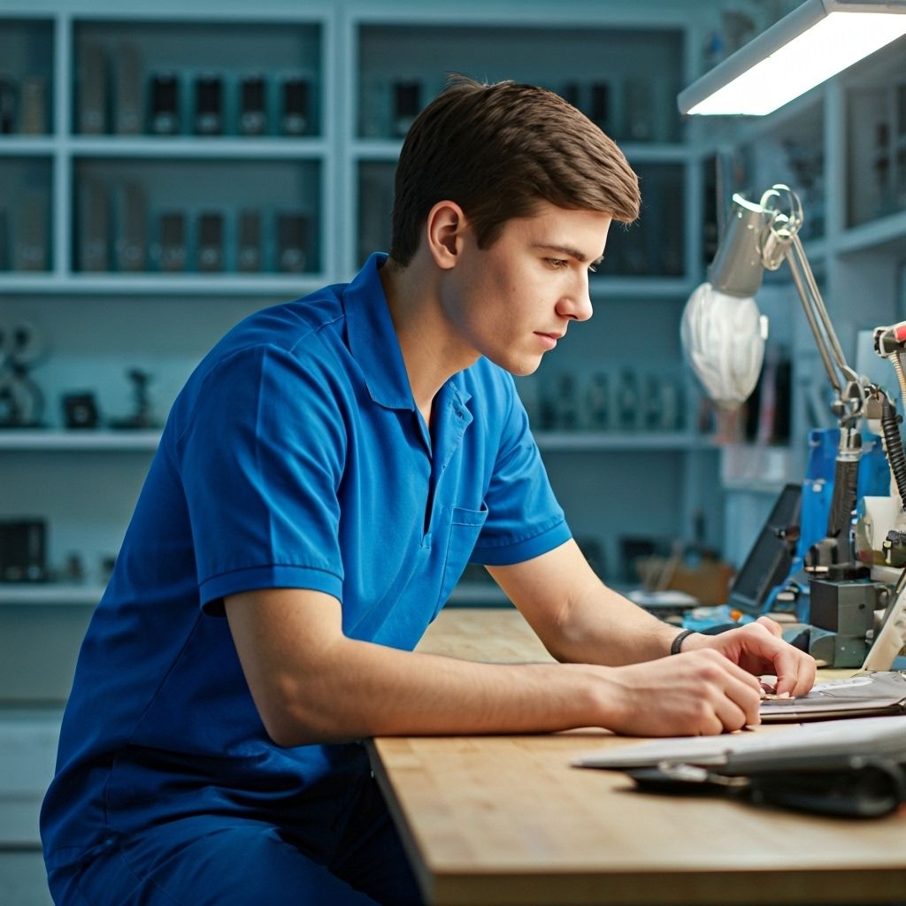 Repair shop background